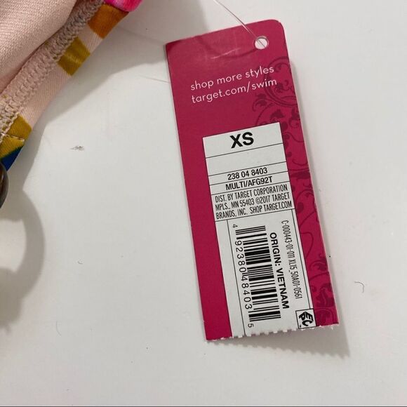 NWT Xhilaration Palm Print Bralette Bikini Top - Picture 9 of 10
